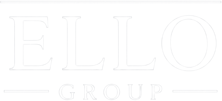 Logo Horizontal - Grupo Ello - Branco