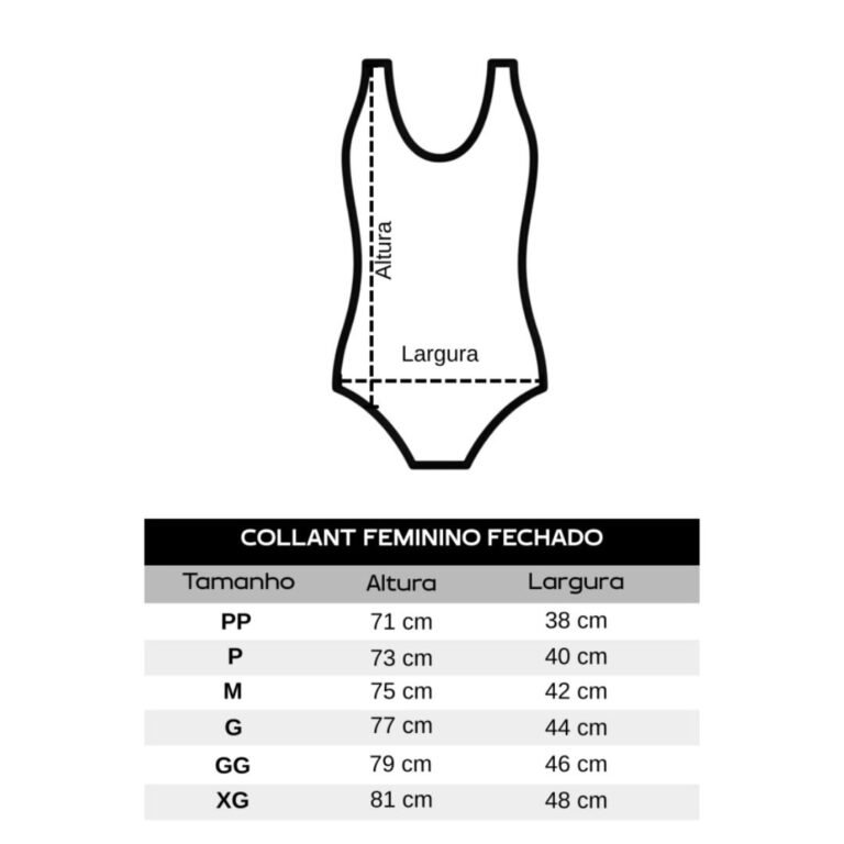 Collant Femino Fechado - CLF04